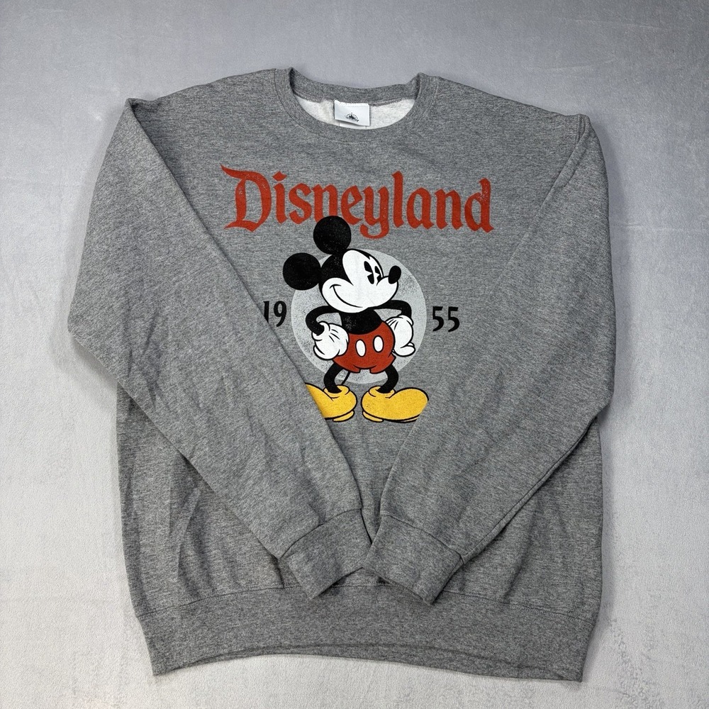 Disneyland Mickey Mouse Sweatshirt Size Medium‎ Gray